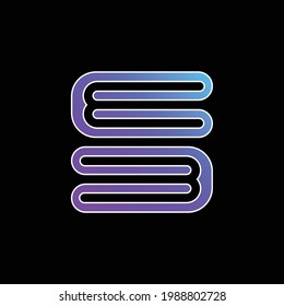 Icono de vector de gradiente azul abierto