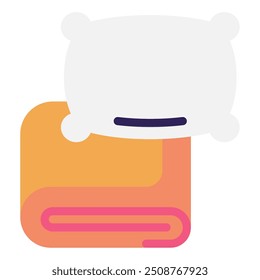 Blanket cats equipment icon illustration