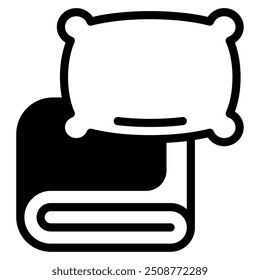 Blanket cats equipment icon illustration