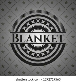 Blanket dark emblem. Retro