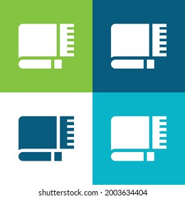 Blanket Flat four color minimal icon set
