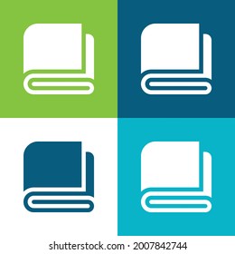 Blanket Flat four color minimal icon set