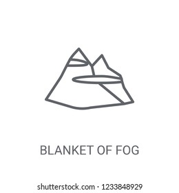 blanket of fog icon. Trendy blanket of fog logo concept on white background from Weather collection. Suitable for use on web apps, mobile apps and print media.