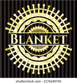 Blanket gold emblem