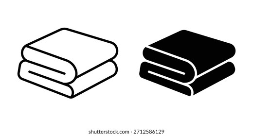 Icono de manta Ilustraciones vectoriales de diseño. manta llena y línea icono para Web, móvil e infografía.