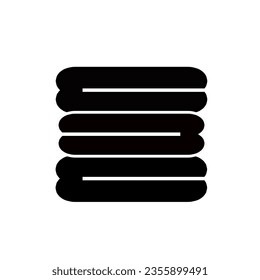 Blanket icon flat glyph style - Vector Logo Template.