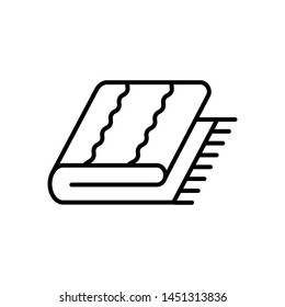 blanket icon, illustration simple design 