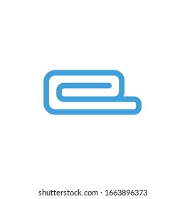 Blanket icon. Line design template. Vector illustration