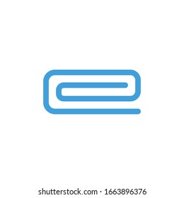 Icono de manta. Plantilla de diseño de línea. Ilustración del vector