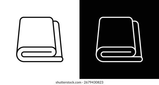 blanket icon line for web, mobile and infographics.