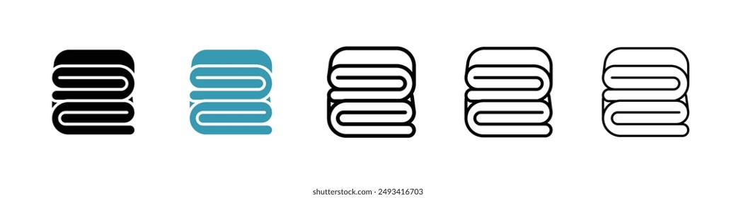 Paquete de iconos de manta. estilo de línea EPS 10