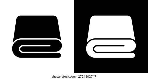 Manta Icono Silueta Vector Ilustración plana paquete de diseño.