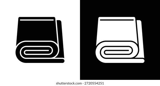 Icono de manta. Pictograma simple de alta calidad. Estilo sólido moderno