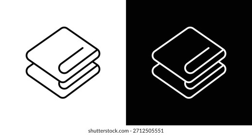 Icono de manta en estilo lineal simple.