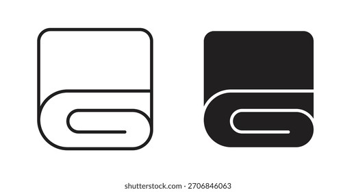 símbolo de ícone de cobertor para designs de logotipo, web, aplicativo.