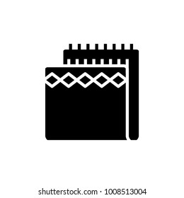 Blanket icon, vector illustration