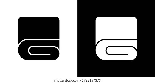 Icono de manta Ilustración vectorial - Iconos de vector de estilo negro de alta calidad