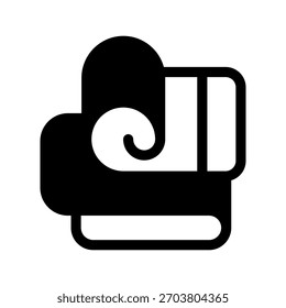 Ilustración de diseño de símbolo de Vector de icono de manta