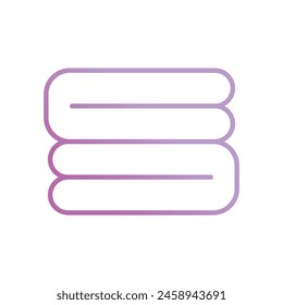 blanket icon with white background vector stock illustration
