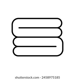 Icono de manta con fondo blanco Vector ilustración de stock
