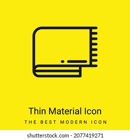 Icono mínimo de material amarillo brillante