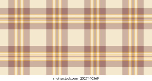 Blanket plaid tartan check, checks seamless background fabric. Flooring pattern vector texture textile in light and amber colors.