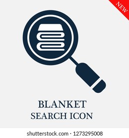 Blanket search icon. Editable Blanket search icon for web or mobile.