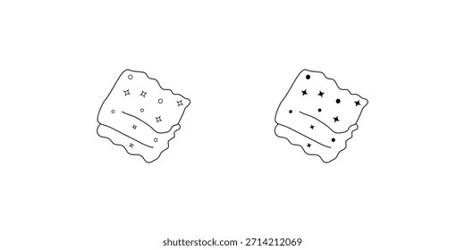 Blanket set icon with white background vector stock illustration