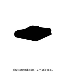 Blanket silhouette icon vector illustration.


