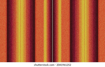 Blanket stripes seamless vector pattern. Background for Cinco de Mayo party decor or ethnic mexican fabric pattern with colorful stripes. Serape design