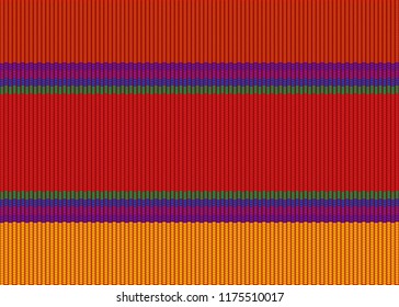 Blanket stripes vector pattern. Background for Cinco de Mayo party decor or ethnic mexican fabric pattern with colorful stripes. Serape design