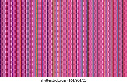 Blanket stripes vector pattern. Background for Cinco de Mayo party decor or ethnic mexican fabric pattern with colorful stripes. Serape design
