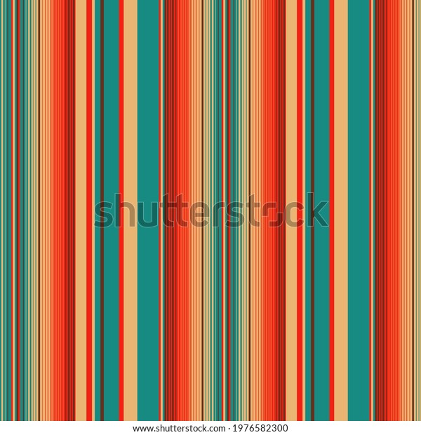 Blanket stripes vector\
seamless pattern. Serape background. Traditional mexican rug\
ornament. Cinco de Mayo party decor or print for fabric and\
wrapping. Native\
american.