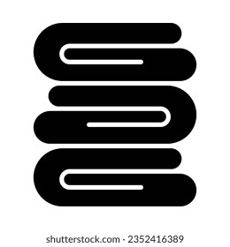 Icono De Glifo Vector De Manta Abierta Para Uso Personal Y Comercial.

