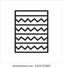 línea de icono de vector de manta nueva