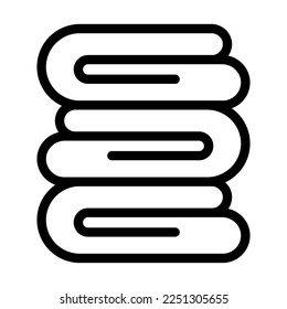 Blanket Vector Line Icon Design
