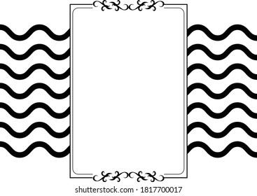 blanko invitation on a simple background