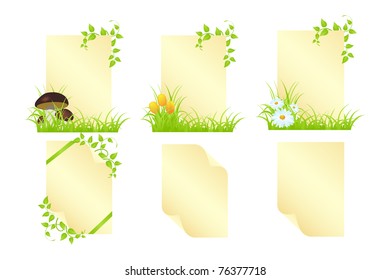 Blanks for the letter. Vector illustration, isolated on a white.