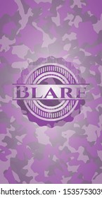 Blare pink on camouflage pattern. Vector Illustration. Detailed.