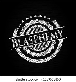Blasphemy chalk emblem