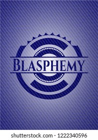 Blasphemy emblem with jean high quality background