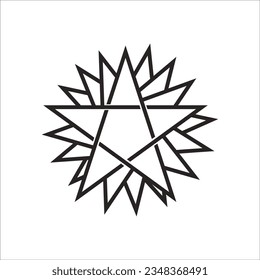 Blasphemy religion icon vector illustration symbol desiign