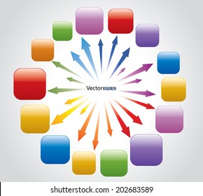 Blast arrows and buttons