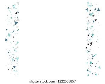 Blast, Broken Glass Memphis Vector Frame. Triangle Fragmentation Particles Explosion Border Design. Broken Moving Vortex Fragments Exploding Glass Frame. Shattered Fragment Burst Explosive Background