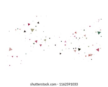 Blast, Burst, Moved Particles, Vector Explosion Background. Broken Glass, Triangle Memphis Grunge Fragmentation. Stars, Sparkles, Magic Cosmic Frame, Vortex, Shattered Fragments. Funky Cool Memphis.