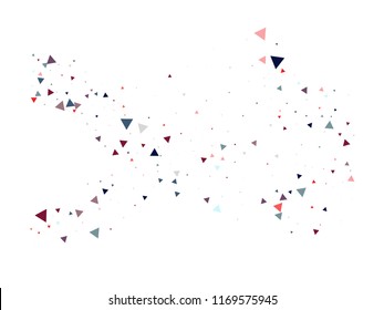 Blast, Burst, Moved Particles, Vector Explosion Background. Broken Glass, Triangle Memphis Grunge Fragmentation. Stars, Glitter, Magic Cosmic Frame, Vortex, Shattered Fragments. Hipster Cool Memphis