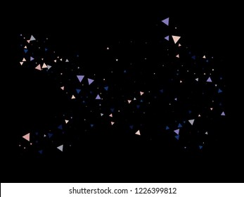 Blast, Burst, Moved Particles, Vector Explosion Background. Broken Glass Explosive Memphis Grunge Fragmentation. Stars, Glitter, Magic Cosmic Frame, Vortex, Shattered Fragments. Textured Memphis.