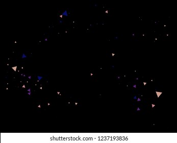 Blast, Burst, Moving Particles, Vector Explosion Background. Broken Glass Explosive Memphis Grunge Fragmentation. Stars, Sparkles, Magic Cosmic Frame, Vortex, Shattered Graphic. Grunge Cool Memphis.