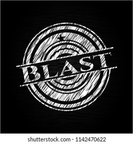 Blast with chalkboard texture