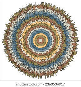 Blast circle. Concentric circle elements. Element for graphic web design, Template for print, textile, wrapping, decoration, Abstract art seamless pattern with colorful circles vector illustration